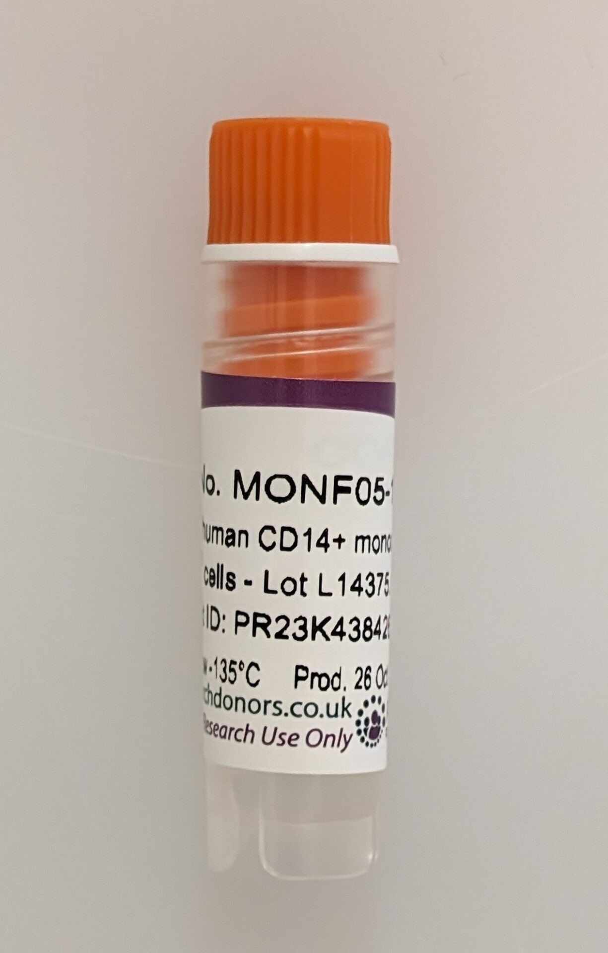 CD14_Monocytes_tube Frozen human CD14+ monocytes - female donor - MONF05-14P